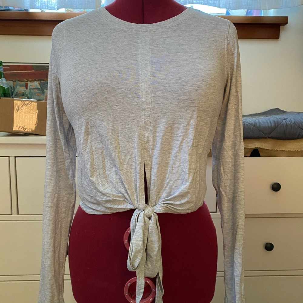 Lulu tie front long sleeve
